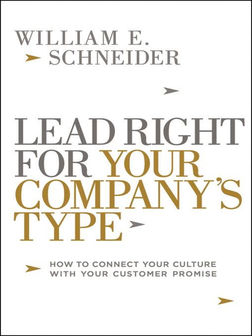 Title details for Lead Right for Your Company's Type by William Schneider - Available